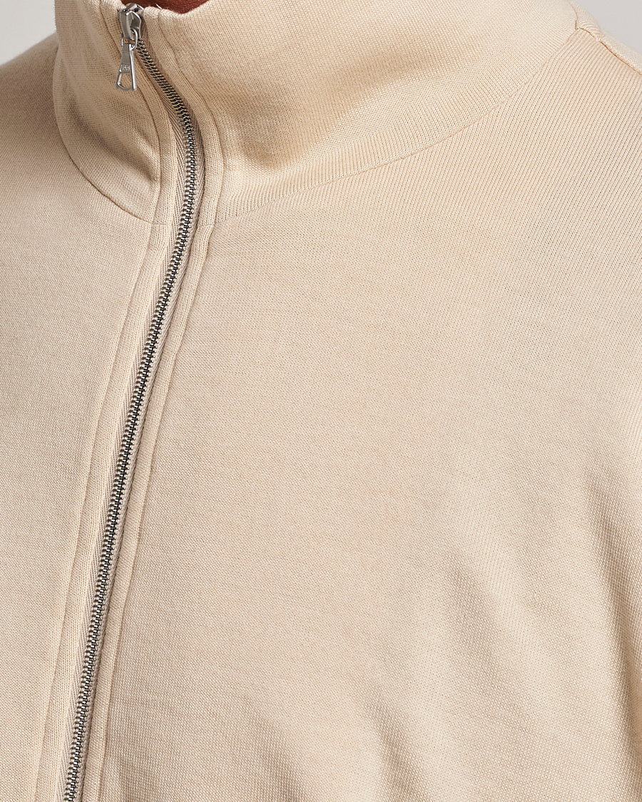 Herr | Tröjor | Auralee | High Gauge Zip Blouson Light Beige