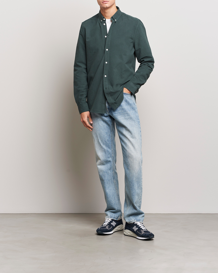 Herr | Skjortor | Samsøe Samsøe | Liam Button Down Shirt Darkest Spruce
