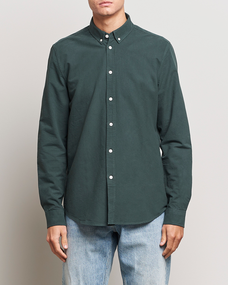 Herr | Skjortor | Samsøe Samsøe | Liam Button Down Shirt Darkest Spruce