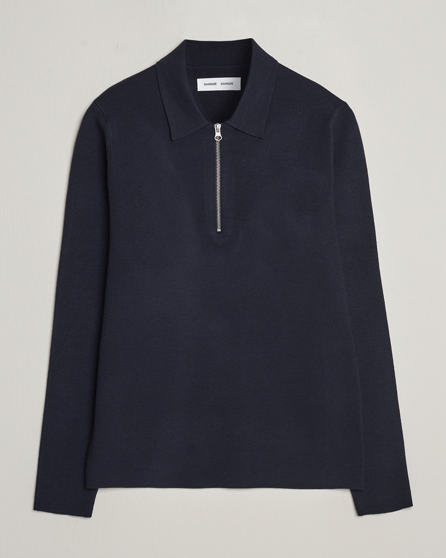 Herr | Tröjor | Samsøe Samsøe | Guna Half Zip Sky Captain