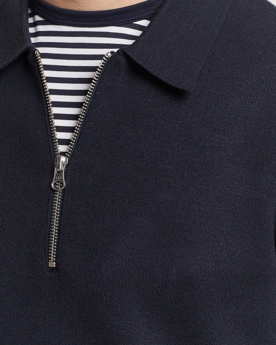Herr | Tröjor | Samsøe Samsøe | Guna Half Zip Sky Captain
