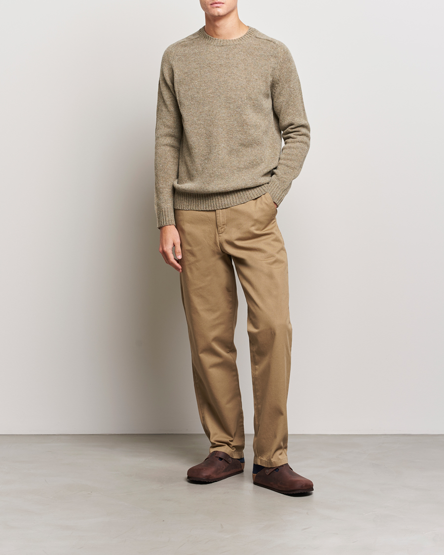 Herr | Byxor | Samsøe Samsøe | Johnny Cotton Trousers Covert Green
