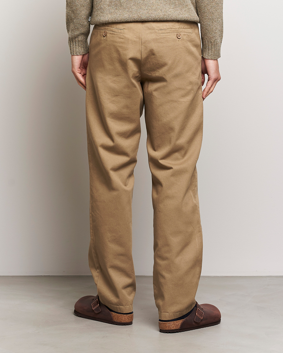 Herr | Byxor | Samsøe Samsøe | Johnny Cotton Trousers Covert Green