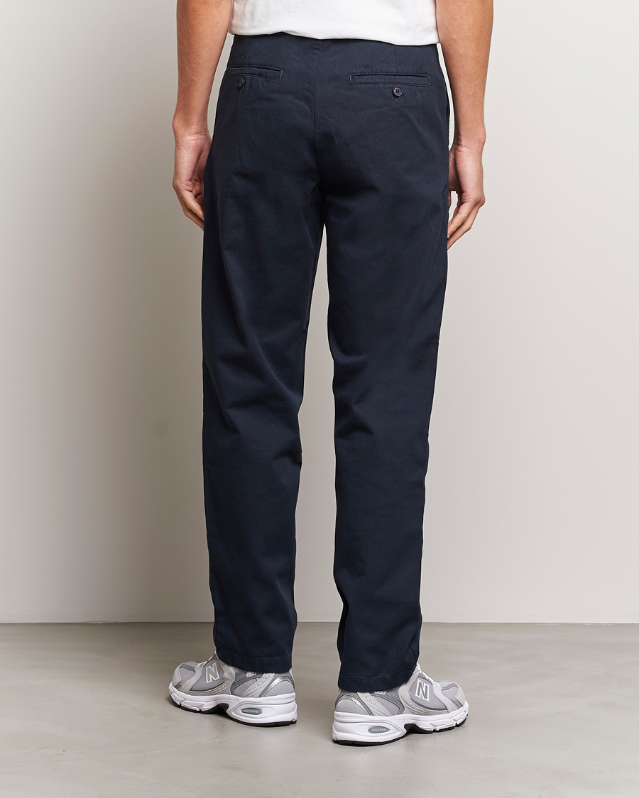 Herr | Byxor | Samsøe Samsøe | Johnny Cotton Trousers Salute Navy