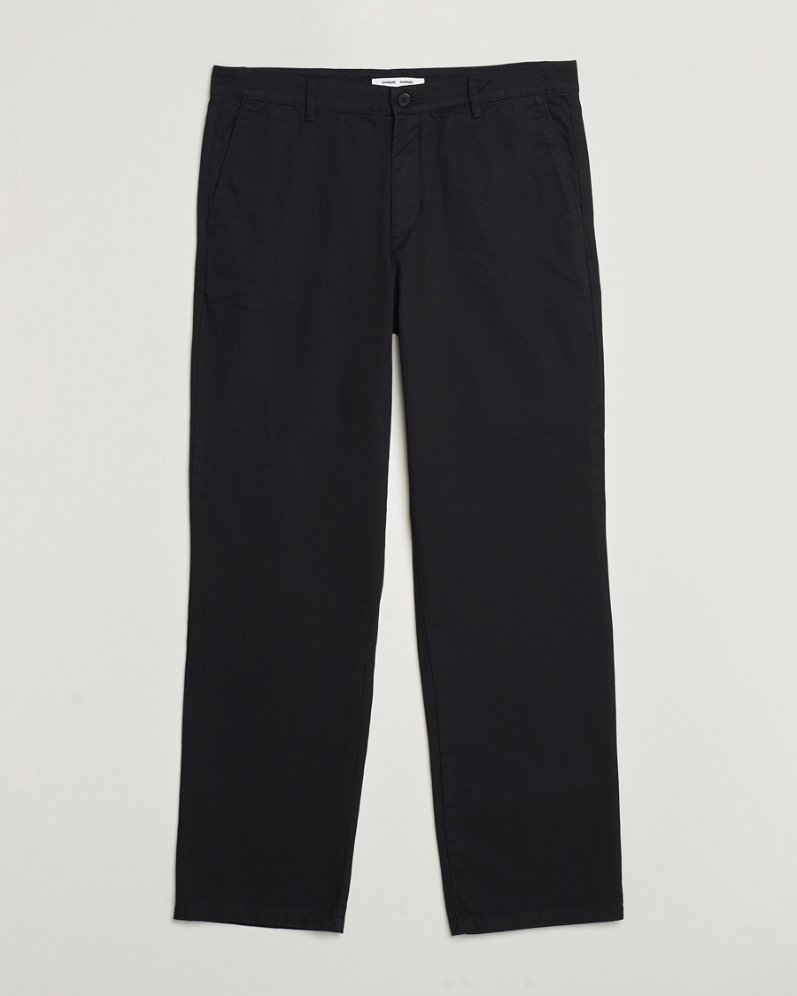 Herr | Byxor | Samsøe Samsøe | Johnny Cotton Trousers Black
