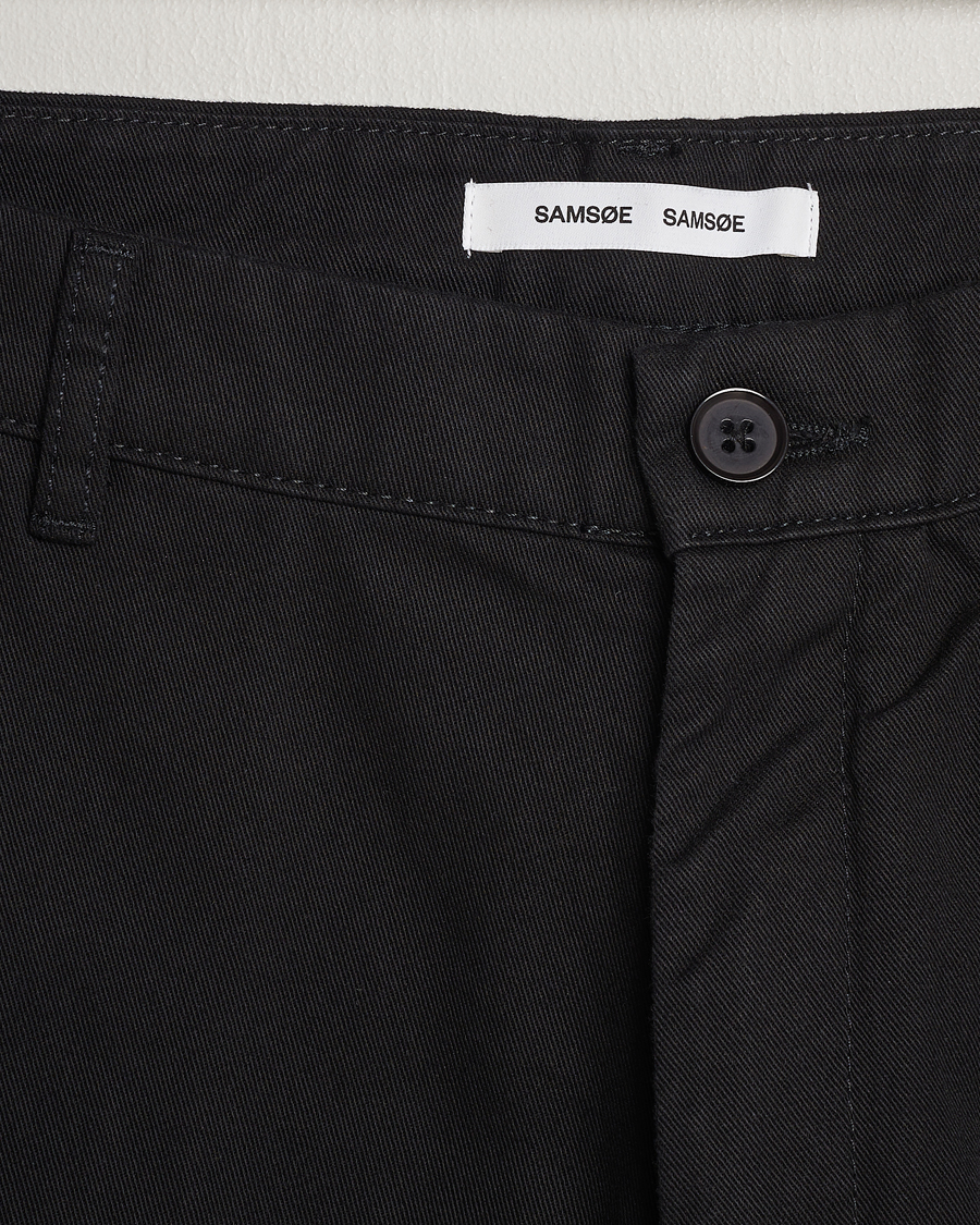 Herr | Byxor | Samsøe Samsøe | Johnny Cotton Trousers Black