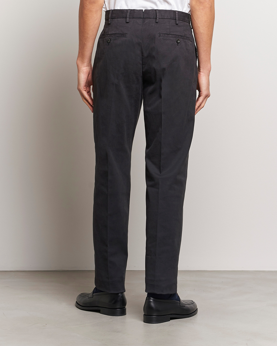Herr | Byxor | Incotex | Straight Fit Cotton Chinos Black