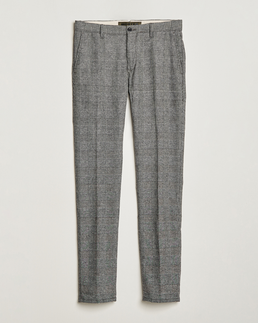Herr | Byxor | Incotex | Slim Fit Prince Of Wales Check Pants Grey