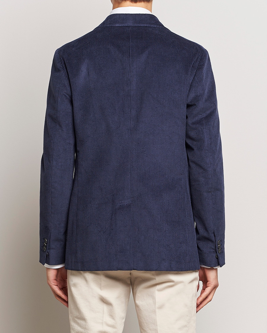 Herr | Kavajer | Incotex | Montedoro Unconstructed Corduroy Blazer Navy