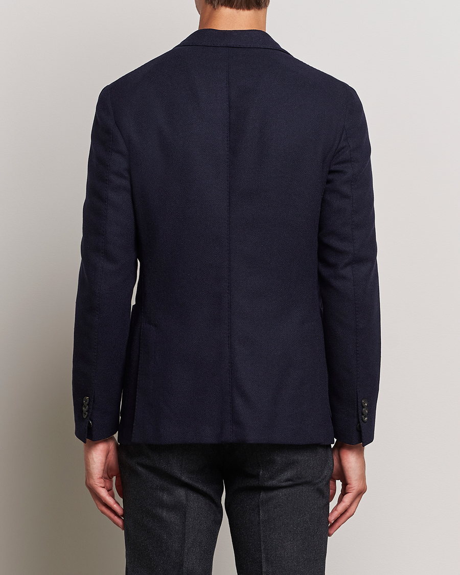 Herr | Kavajer | Incotex | Montedoro Unconstructed Wool/Cashmere Blazer Navy