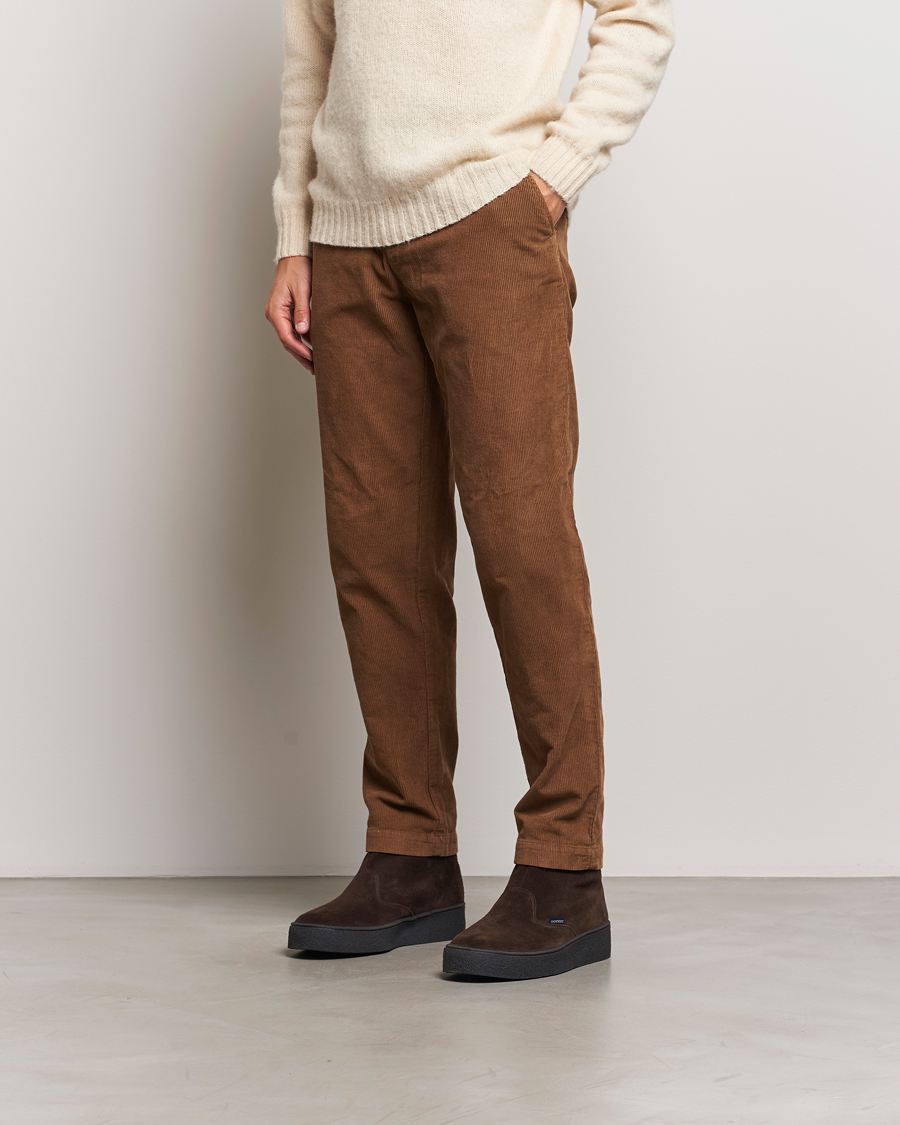 Herr | Sanders Sherling Lined Suede Curling Boot Chocolate | Sanders | Sherling Lined Suede Curling Boot Chocolate