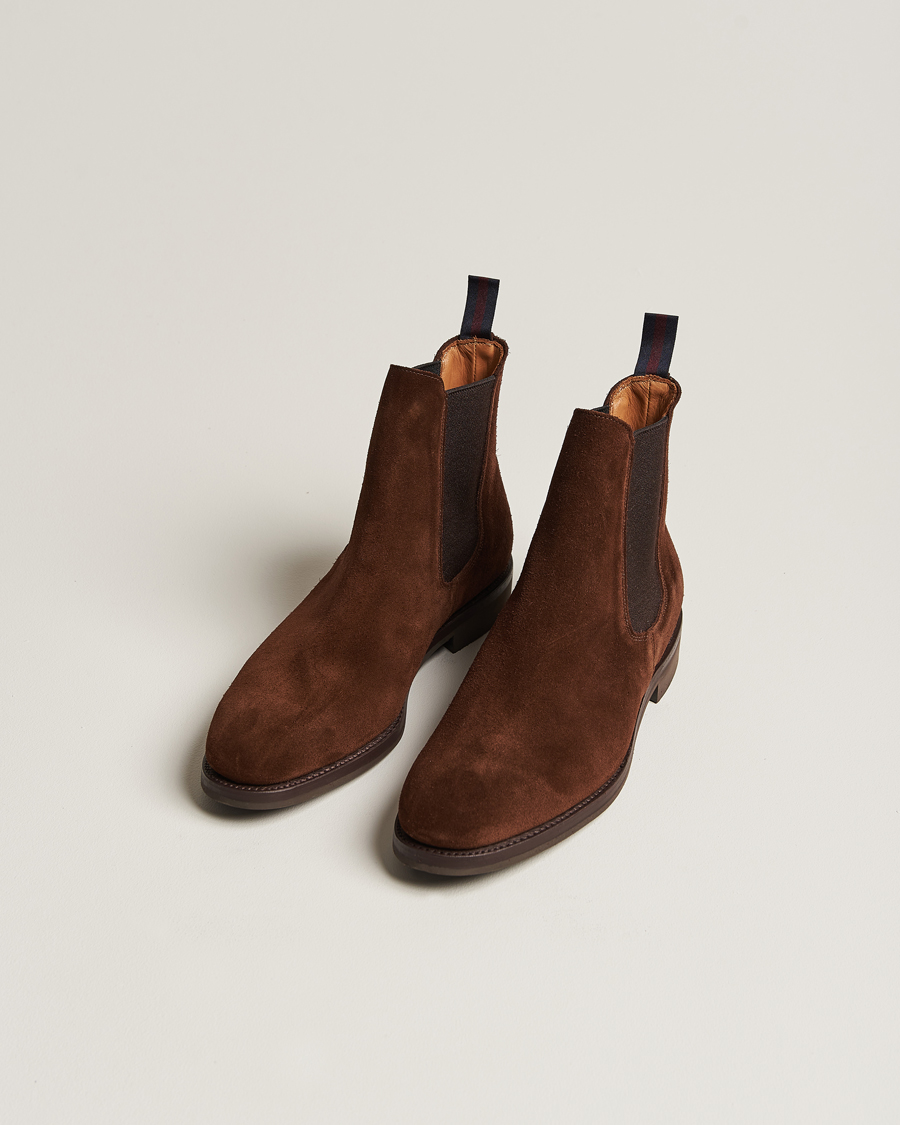 Herr | Chelsea Boots | Sanders | Liam Chelsea Boot Polo Snuff Suede