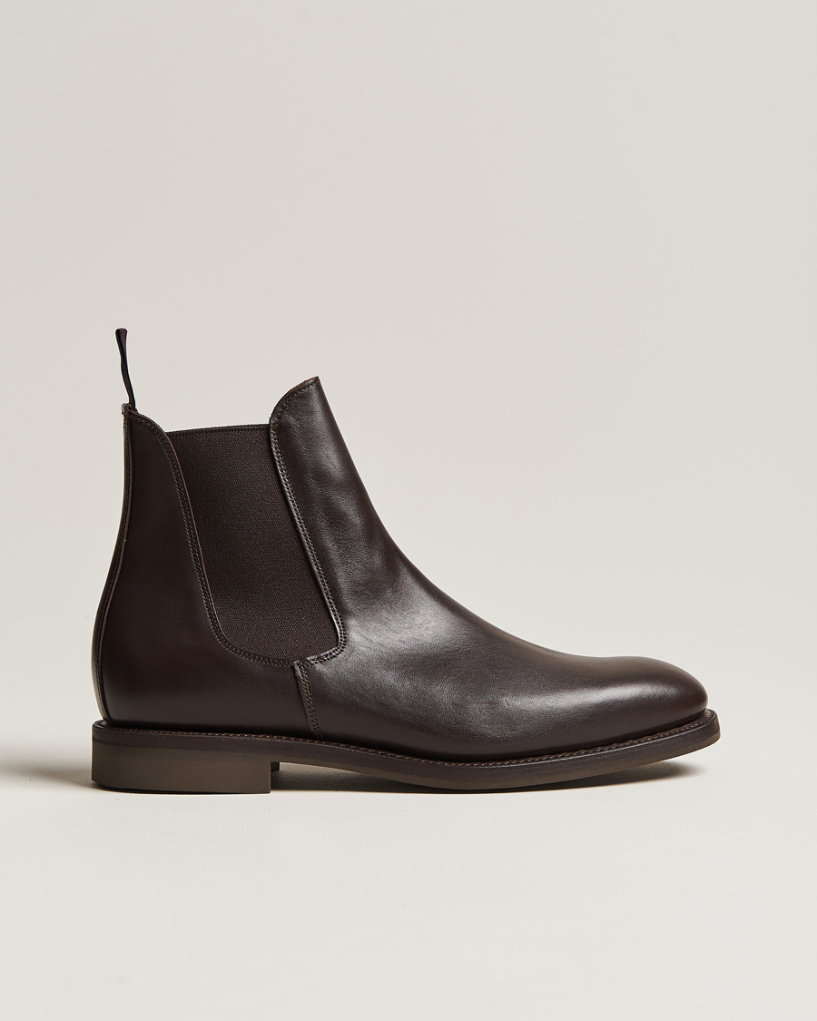 Herr | Sanders Liam Chelsea Boot Dark Brown Calf | Sanders | Liam Chelsea Boot Dark Brown Calf