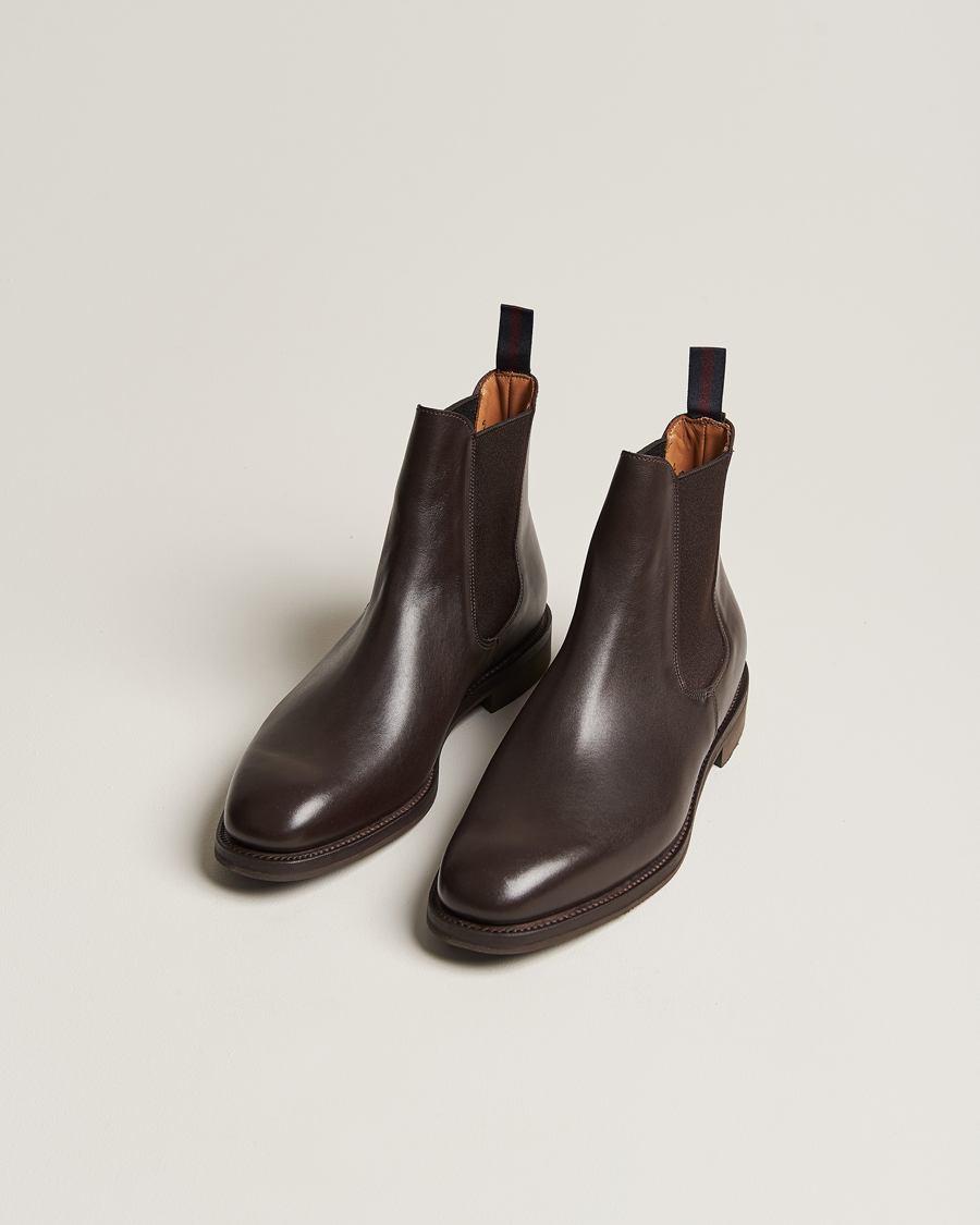 Herr | Avdelningar | Sanders | Liam Chelsea Boot Dark Brown Calf