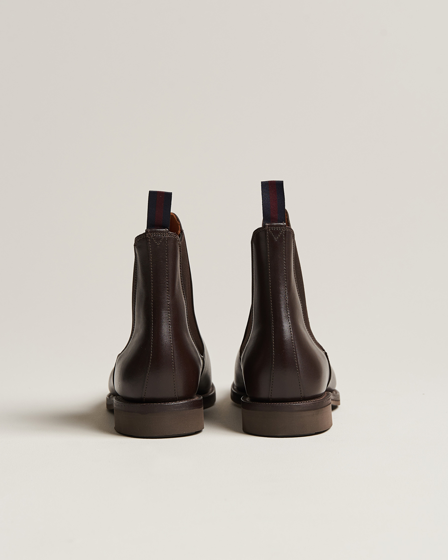 Herr | Sanders Liam Chelsea Boot Dark Brown Calf | Sanders | Liam Chelsea Boot Dark Brown Calf