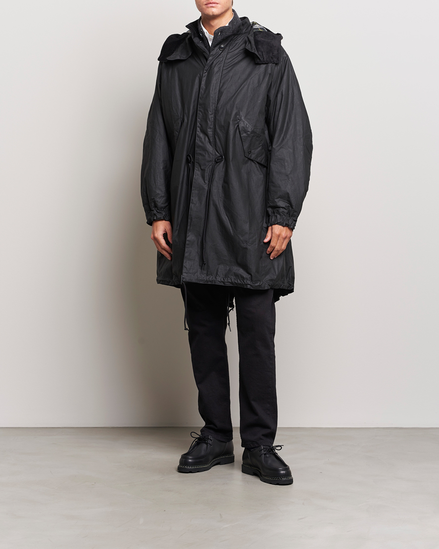 Herr | Jackor | Barbour Heritage | Torrent Waxed Parka Black