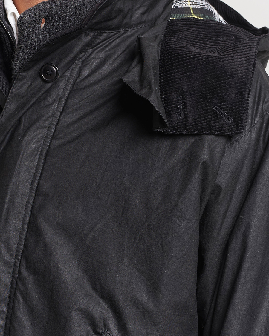 Herr | Jackor | Barbour Heritage | Torrent Waxed Parka Black