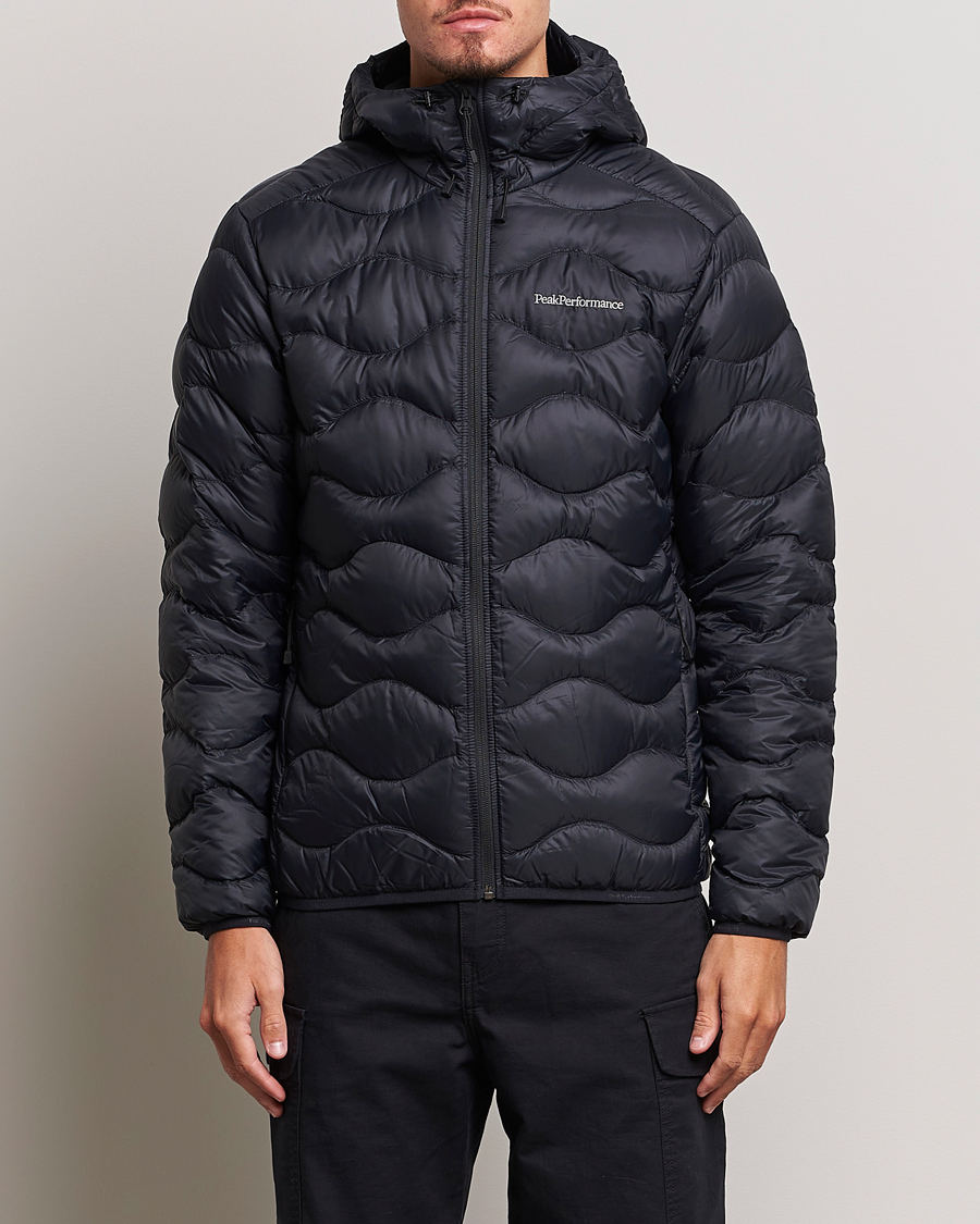 Herr | Jackor | Peak Performance | Helium Down Hooded Jacket Black