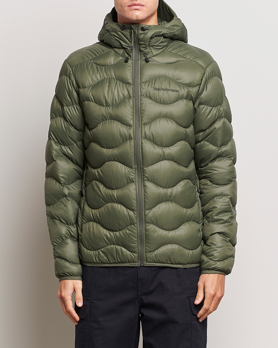 Herr | Jackor | Peak Performance | Helium Down Hooded Jacket Pine Needle