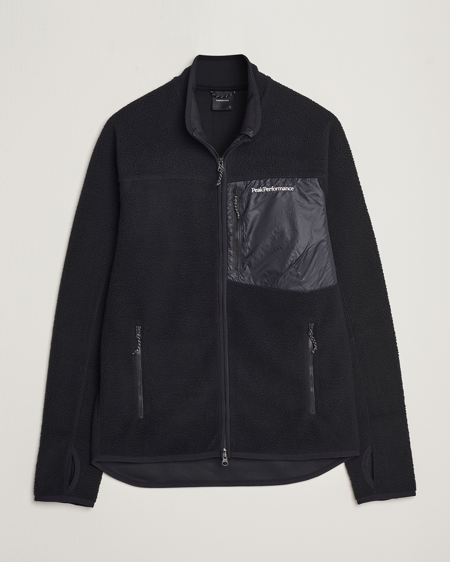 Herr | Tröjor | Peak Performance | Pile Full Zip Black