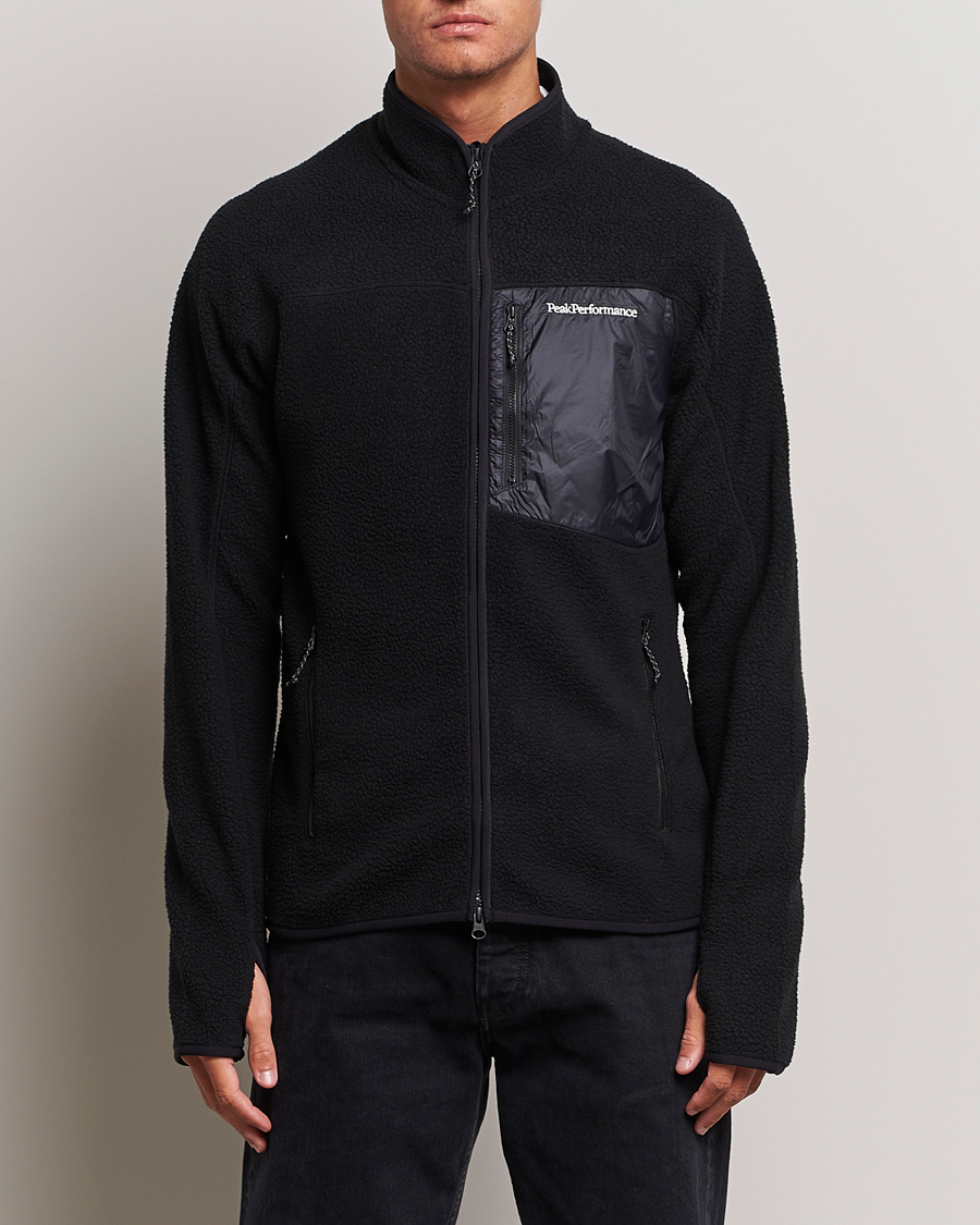 Herr | Tröjor | Peak Performance | Pile Full Zip Black