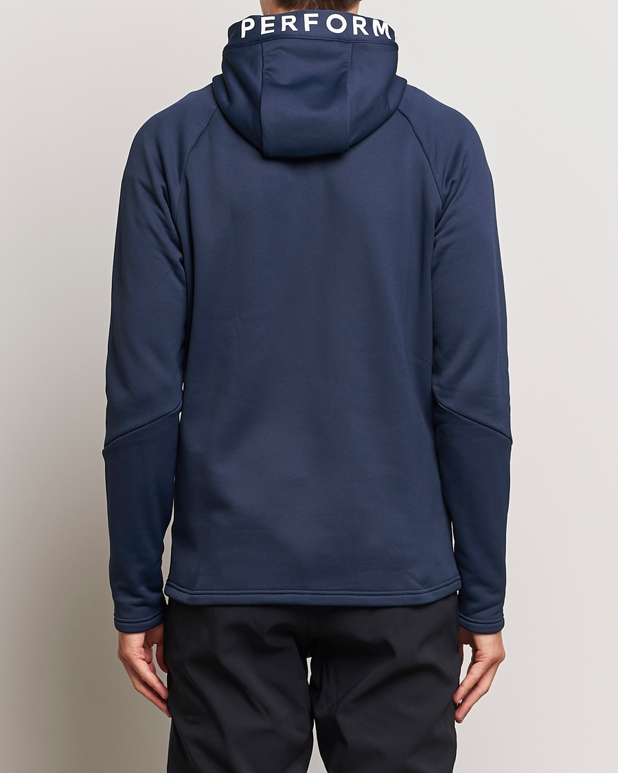 Herr | Tröjor | Peak Performance | Rider Hooded Full Zip Blue Shadow