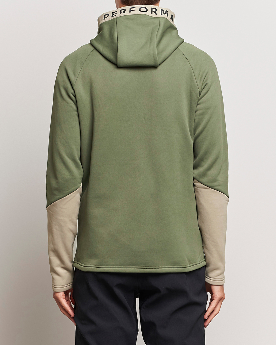 Herr | Tröjor | Peak Performance | Rider Hooded Full Zip Pine Needle/Avid Beige