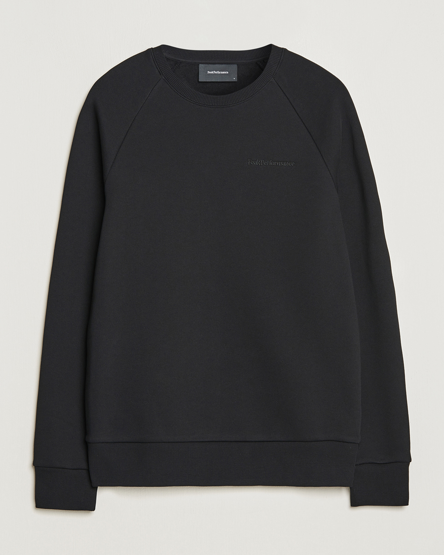 Herr | Tröjor | Peak Performance | Original Logo Crew Neck Sweatshirt Black