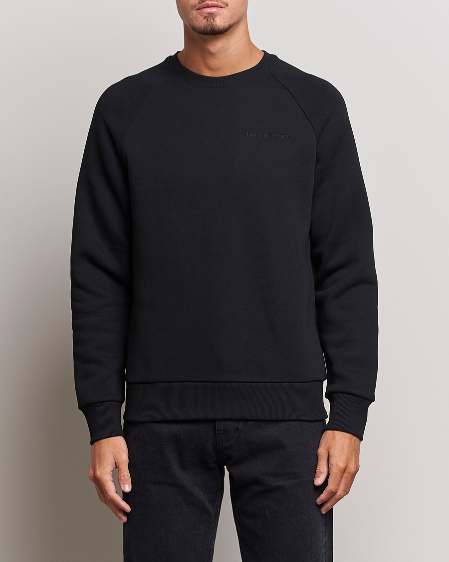 Herr | Tröjor | Peak Performance | Original Logo Crew Neck Sweatshirt Black