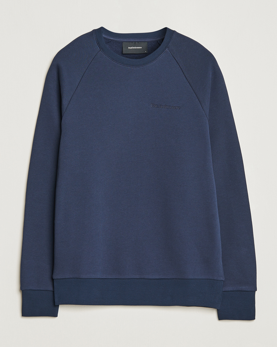 Herr | Tröjor | Peak Performance | Original Logo Crew Neck Sweatshirt Blue Shadow