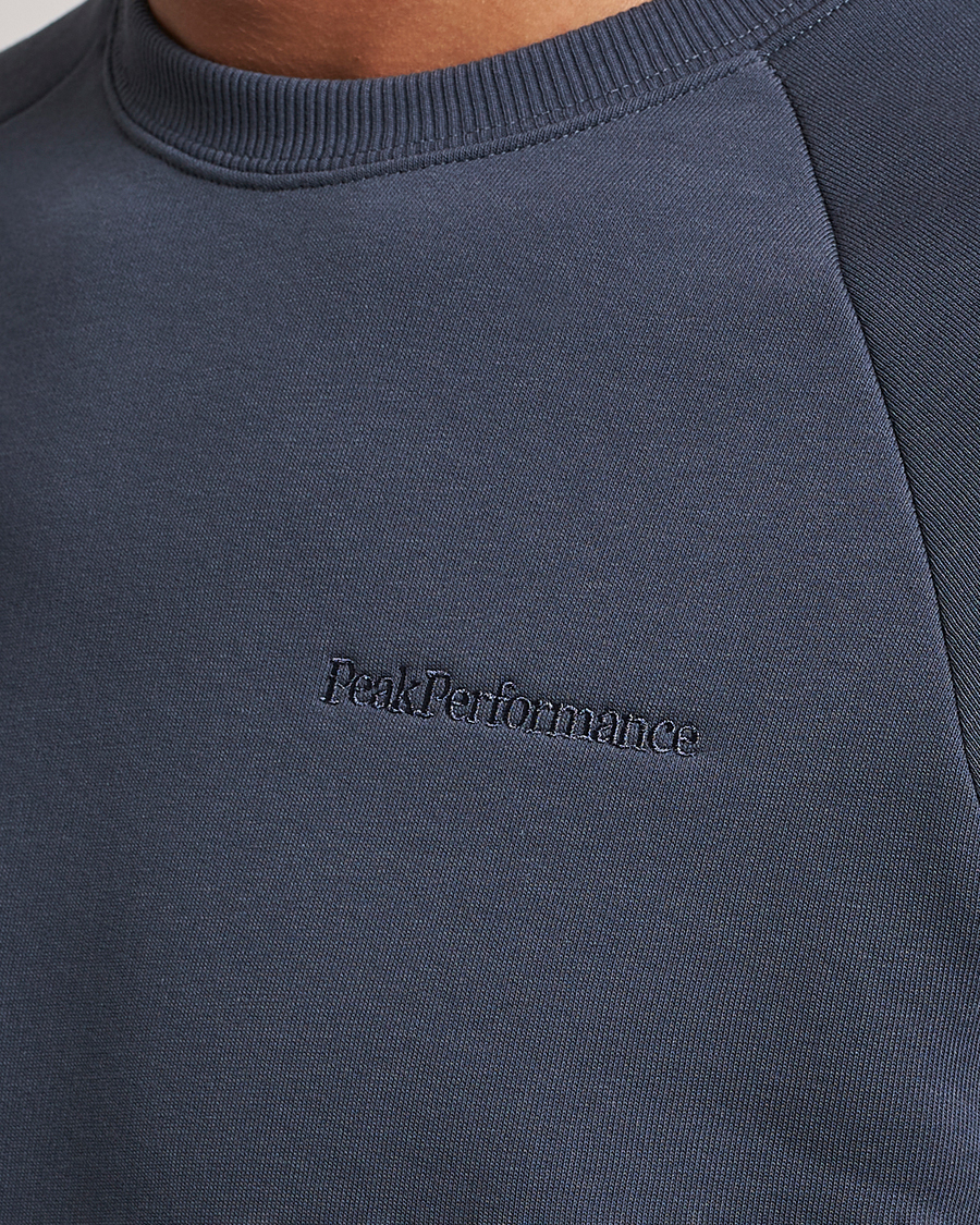 Herr | Tröjor | Peak Performance | Original Logo Crew Neck Sweatshirt Omber Blue