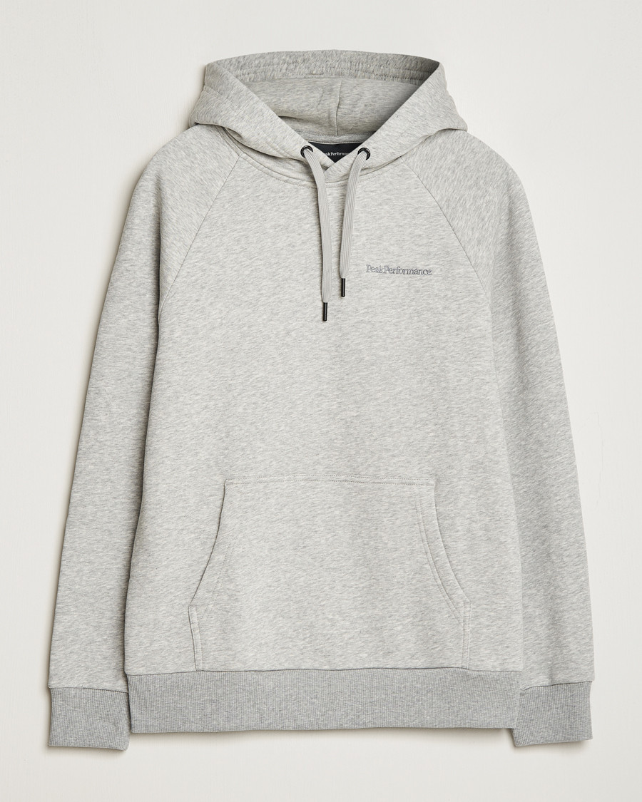 Herr | Tröjor | Peak Performance | Original Logo Hoodie Grey Melange