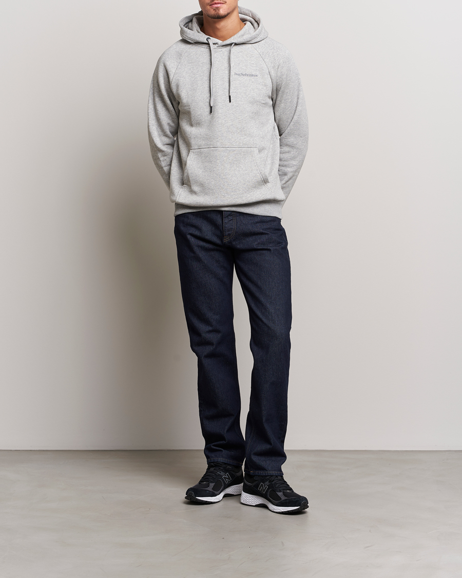 Herr | Tröjor | Peak Performance | Original Logo Hoodie Grey Melange