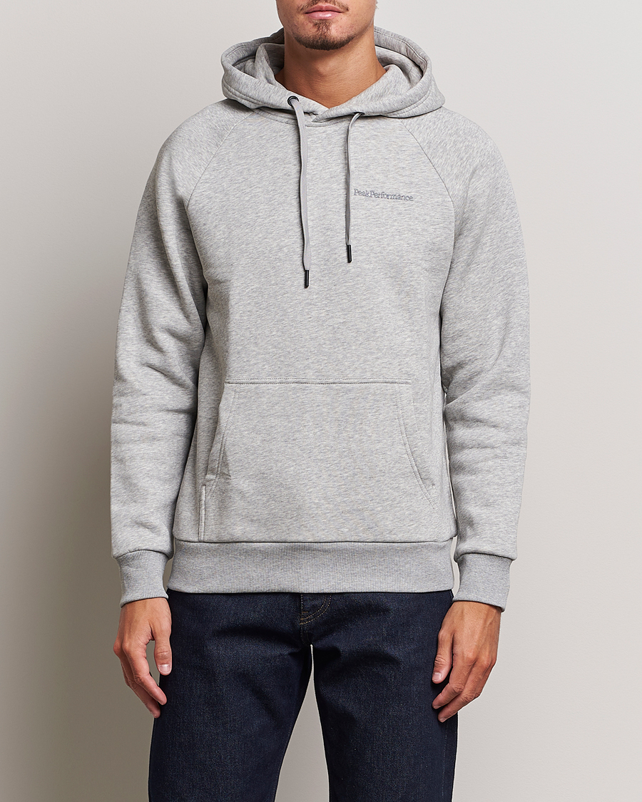 Herr | Tröjor | Peak Performance | Original Logo Hoodie Grey Melange