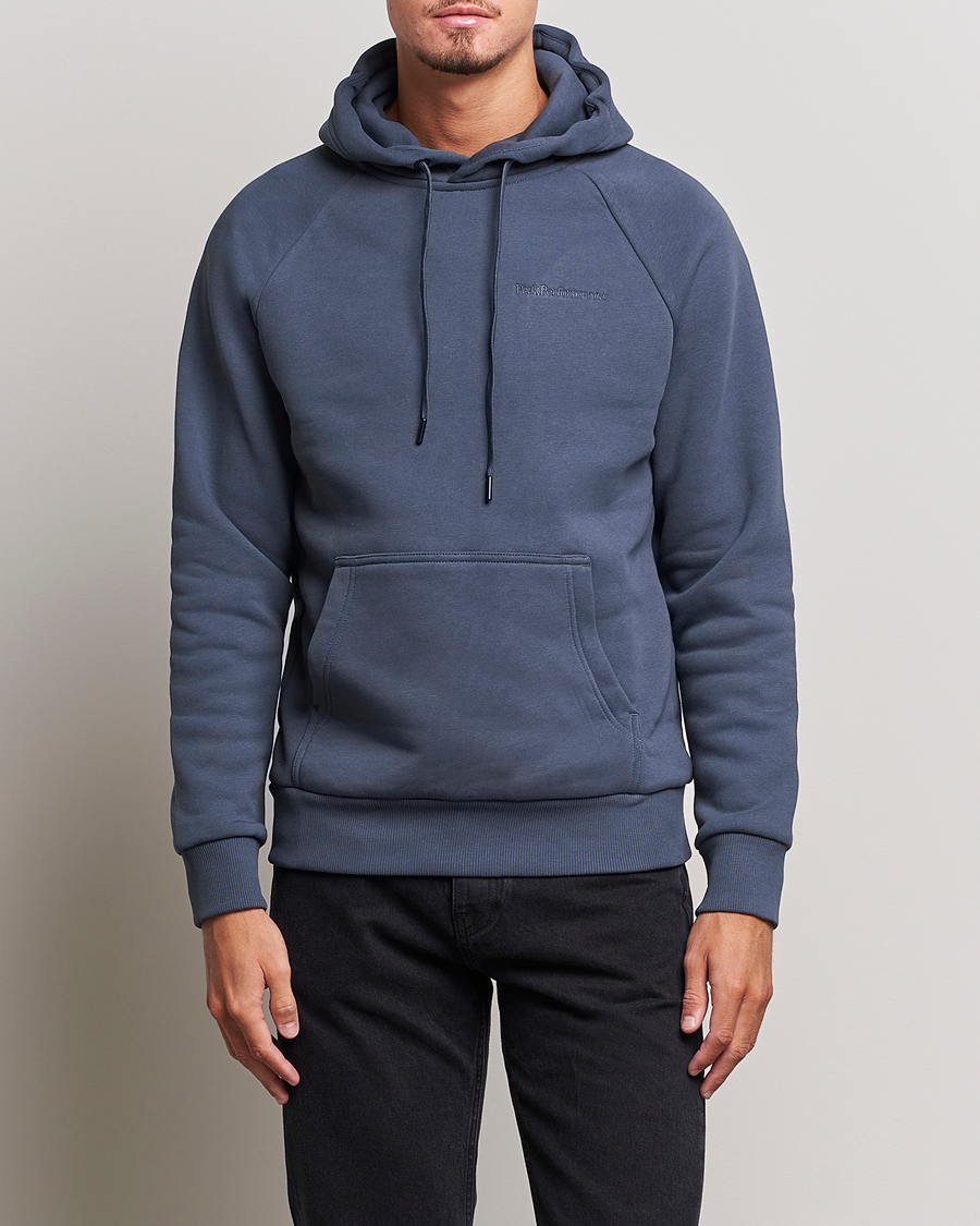 Herr |  | Peak Performance | Original Logo Hoodie Omber Blue