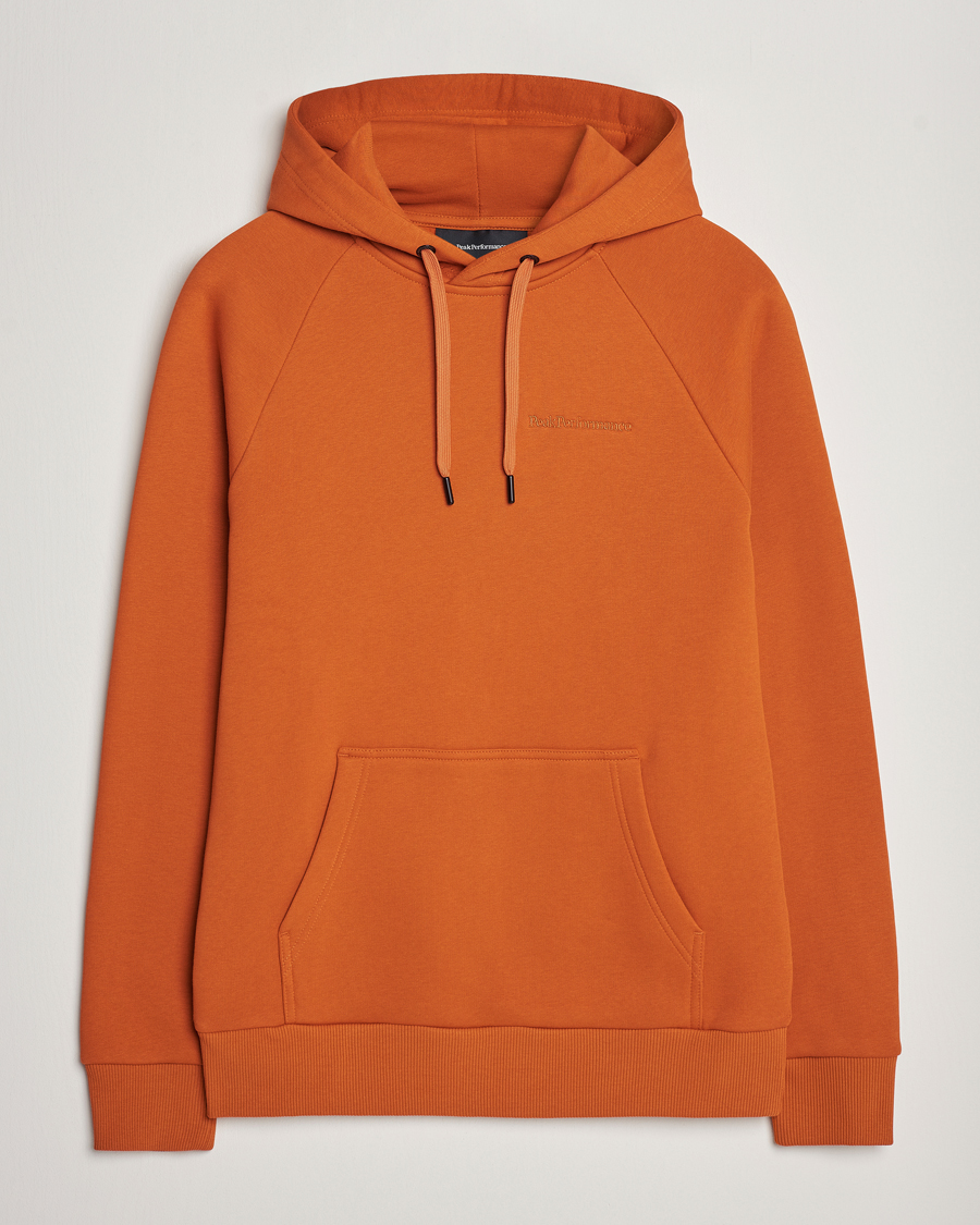 Herr | Tröjor | Peak Performance | Original Logo Hoodie Gold Flame