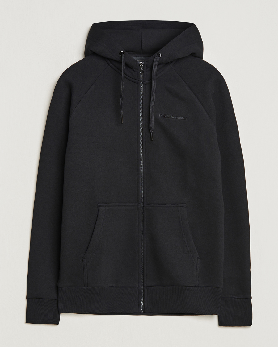 Herr | Tröjor | Peak Performance | Original Logo Full Zip Hoodie Black