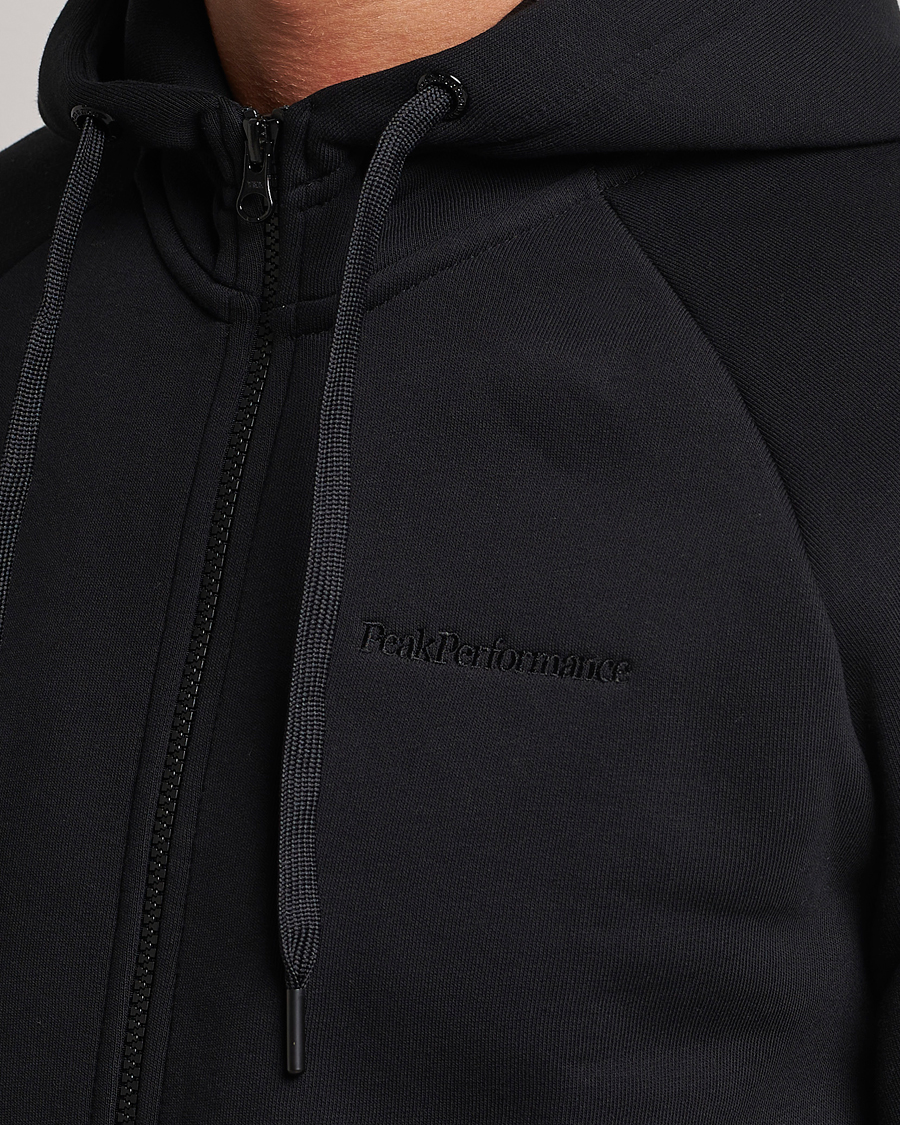 Herr | Tröjor | Peak Performance | Original Logo Full Zip Hoodie Black