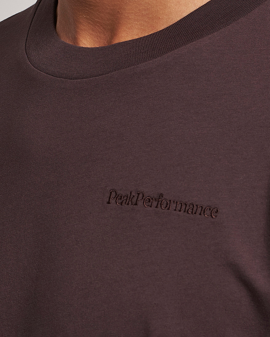 Herr | T-Shirts | Peak Performance | Original Logo Crew Neck T-Shirt Desert Plum