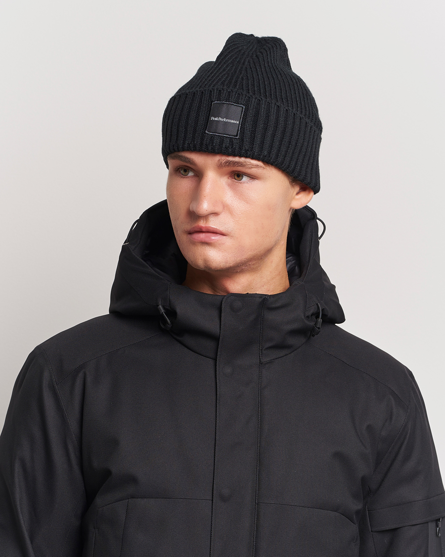 Herr | Mössor | Peak Performance | Cornice Ribbed Hat Black