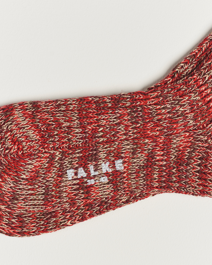 Herre |  | Falke | Brooklyn Cotton Sock Red Flesh