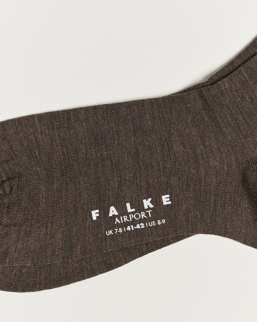 Herr | Underkläder | Falke | Airport Socks Brown Melange