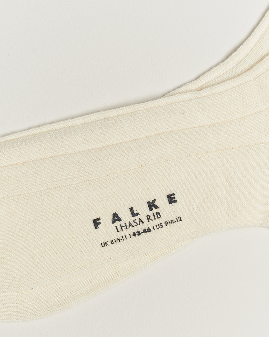 Herr |  | Falke | Lhasa Cashmere Socks Pearl White