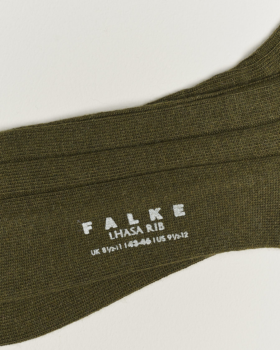 Herr |  | Falke | Lhasa Cashmere Socks Artichoke Green