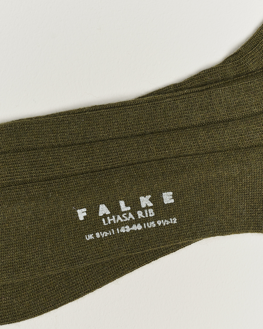 Herr | Underkläder | Falke | Lhasa Cashmere Socks Artichoke Green