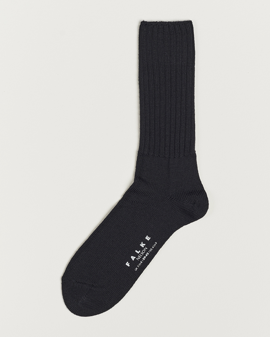 Herr | Underkläder | Falke | Nelson Wool Boot Sock Black