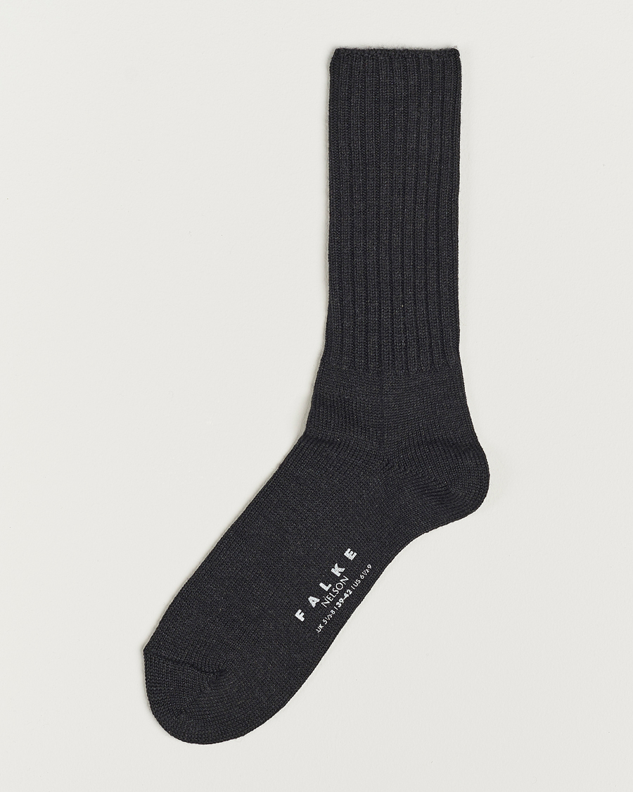 Herr |  | Falke | Nelson Wool Boot Sock Anthracite Melange