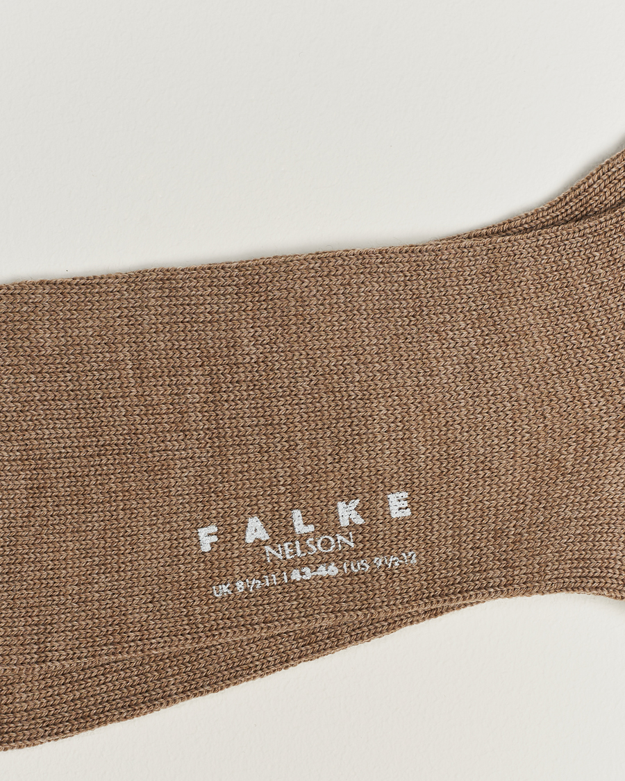 Herr | Underkläder | Falke | Nelson Wool Boot Sock Nutmeg Melange