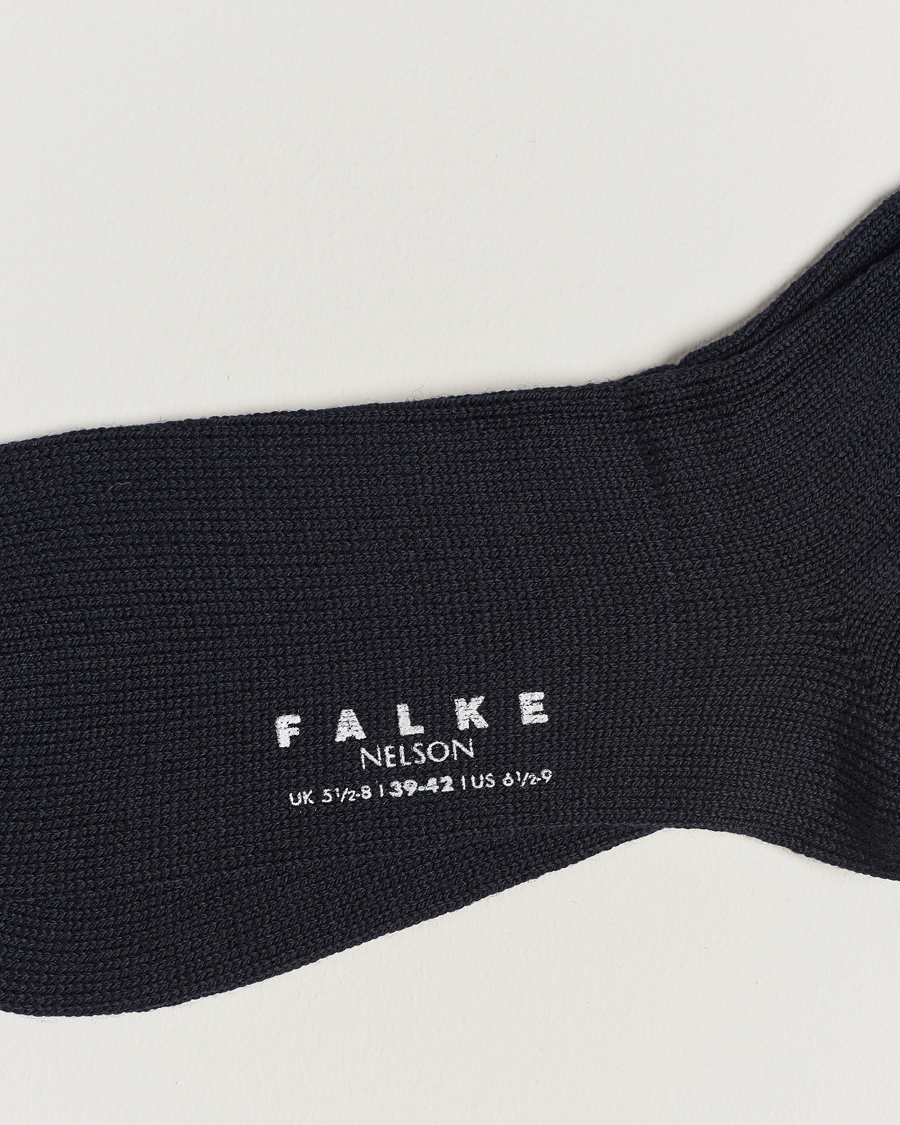 Herr | Strumpor | Falke | Nelson Wool Boot Sock Dark Navy