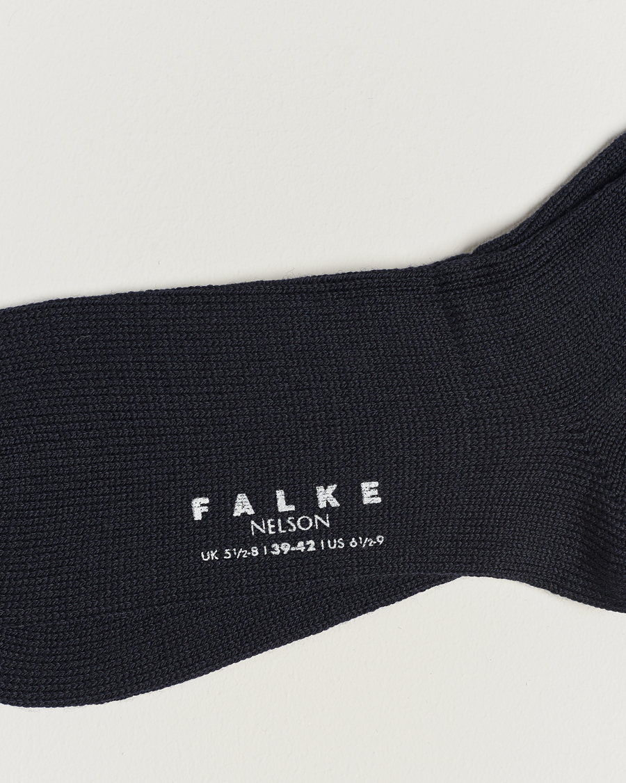 Herr | Underkläder | Falke | Nelson Wool Boot Sock Dark Navy